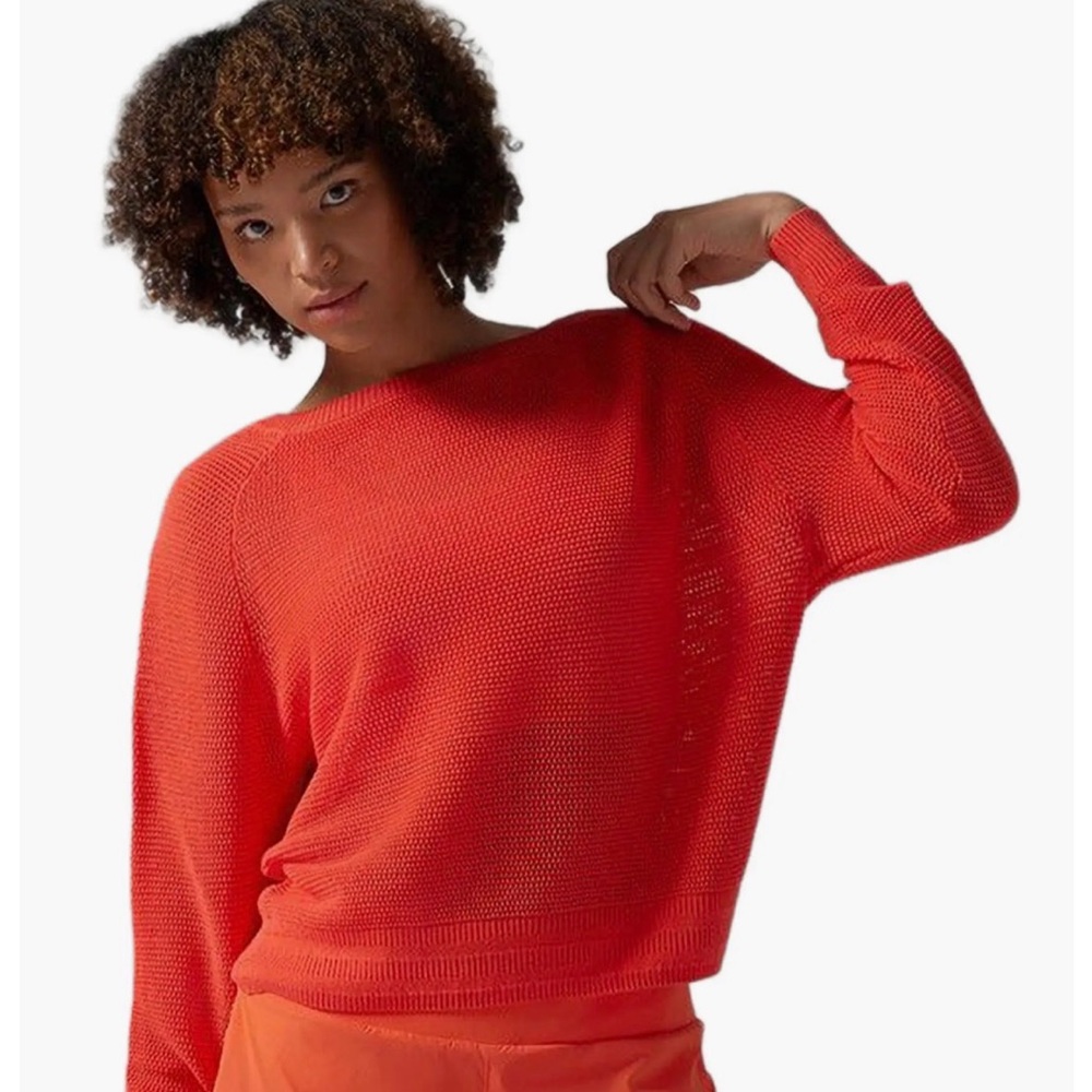 TAVI - West Coast Sweater - HOT CORAL/Tangerine Orange  - NWT